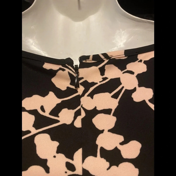 Talbots Vine Print Tie Sleeve City Jersey Dress - Picture 6 of 10